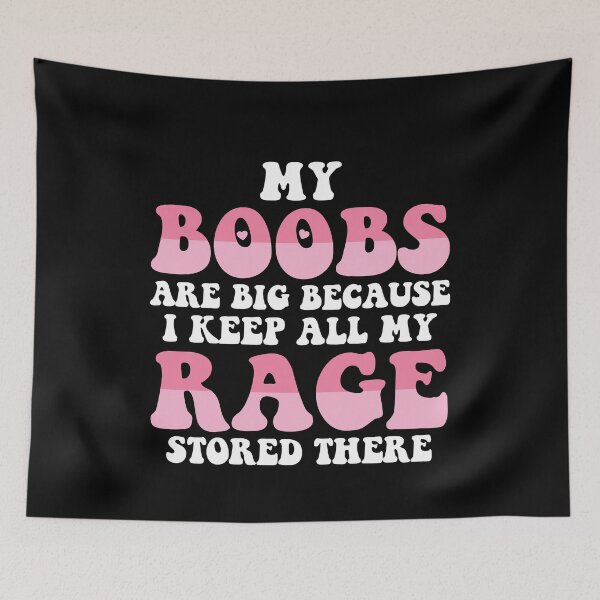 Aperçu de l'œuvre Humorous Boob Rage T-Shirt créée et vendue par Nailgun.