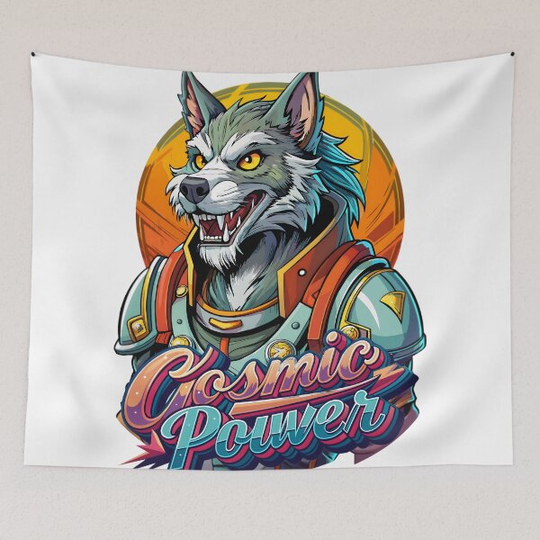 Item preview, cosmic wolf designed and sold by Arextr.