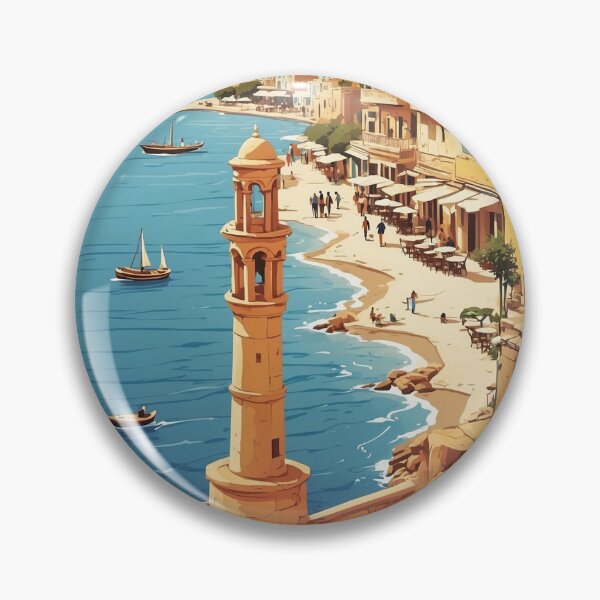 Item preview, Chania Greece Vintage Travel Tourism  designed and sold by TravelersGems.