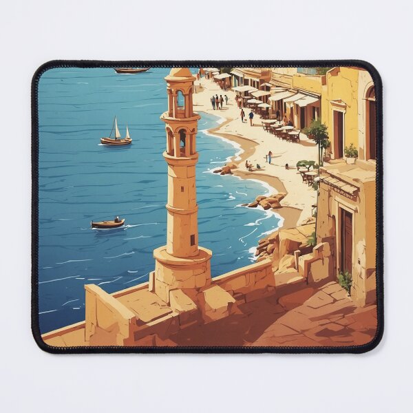 Item preview, Chania Greece Vintage Travel Tourism  designed and sold by TravelersGems.
