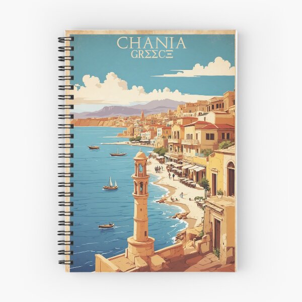 Item preview, Chania Greece Vintage Travel Tourism  designed and sold by TravelersGems.