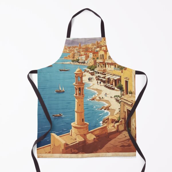 Item preview, Chania Greece Vintage Travel Tourism  designed and sold by TravelersGems.
