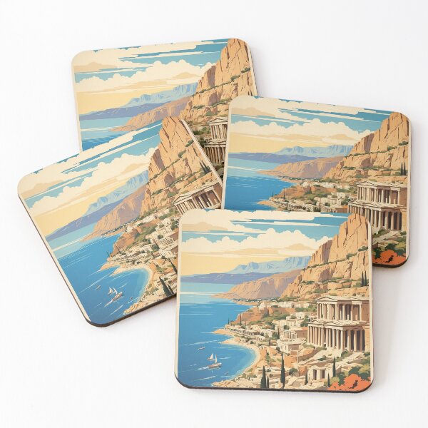 Item preview, Corinth Greece Vintage Travel Tourism  designed and sold by TravelersGems.