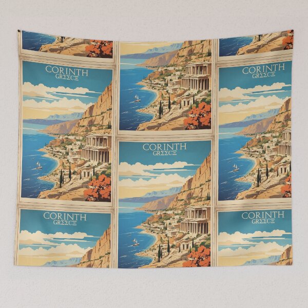 Item preview, Corinth Greece Vintage Travel Tourism  designed and sold by TravelersGems.