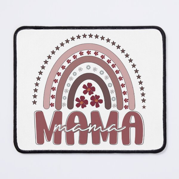 Item preview, MAMA STARS & FLORAL MINIMALIST RAINBOW V.2  | Retro Vintage Mom Quote  designed and sold by CanvasThread.