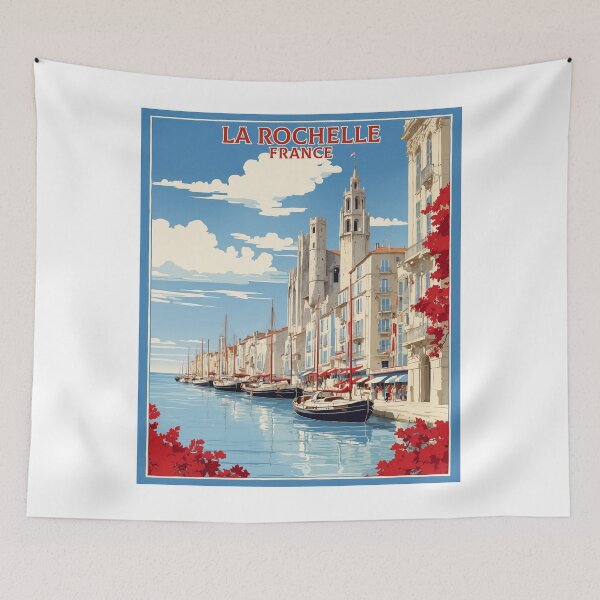 Item preview, La Rochelle France Vintage Travel Tourism  designed and sold by TravelersGems.