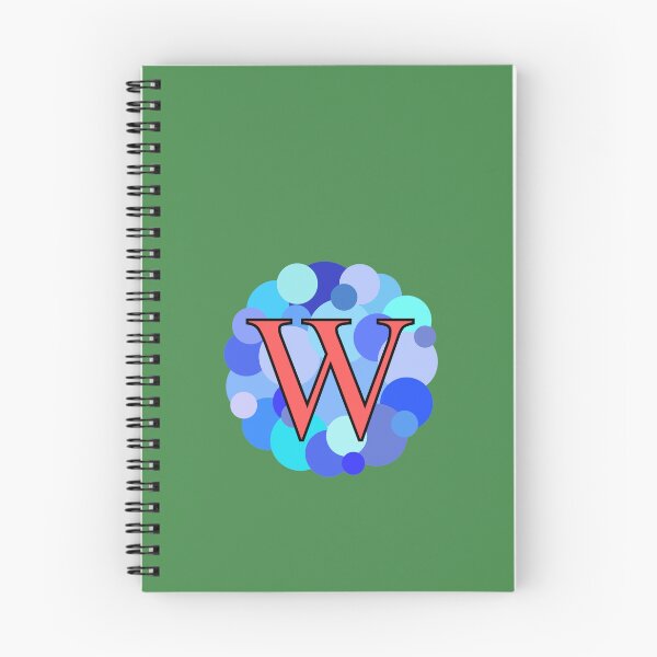 Item preview, Blue Bubbles Capital Letter W designed and sold by MGonline.