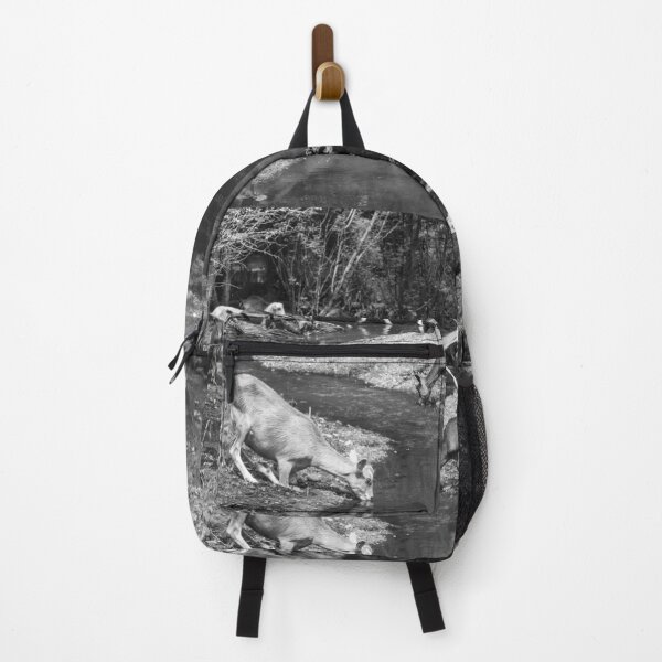 Item preview, Some goats drinking water in the river designed and sold by felipequeiroz.