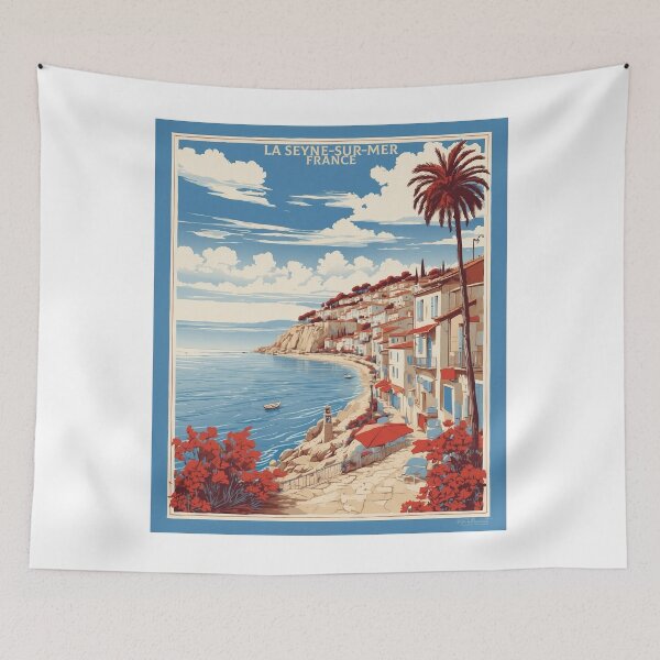 Item preview, La Seyne sur Mer France Vintage Travel Tourism  designed and sold by TravelersGems.
