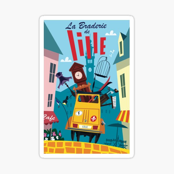Vista previa del artículo con la obra «Cartel La Braderie de Lille», diseñado y vendido por GAGodel.