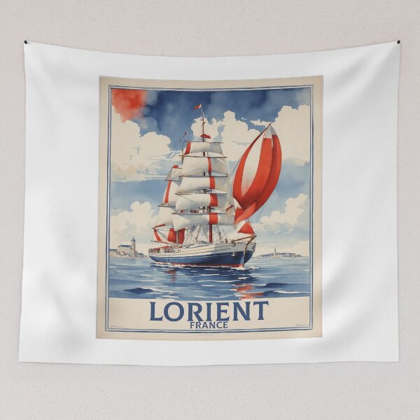 Item preview, Lorient France Vintage Travel Tourism  designed and sold by TravelersGems.