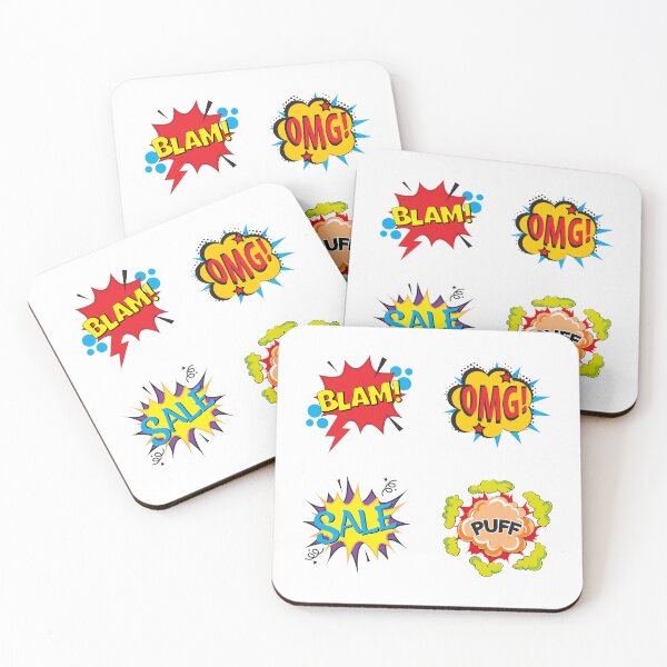 Item preview, onomatopoeia used in drawings designed and sold by huape.