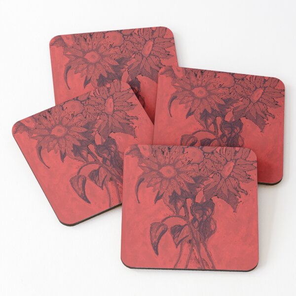 Item preview, Red Flowers In Vase designed and sold by Fransyn.