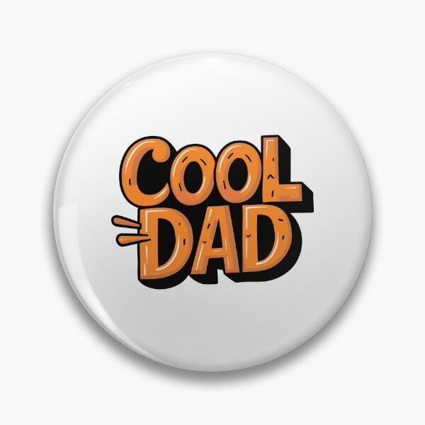 Item preview, "Trendy Cool Dad Sticker: Dynamic Typography for Father's Day Fun designed and sold by HahaHandlesHub.