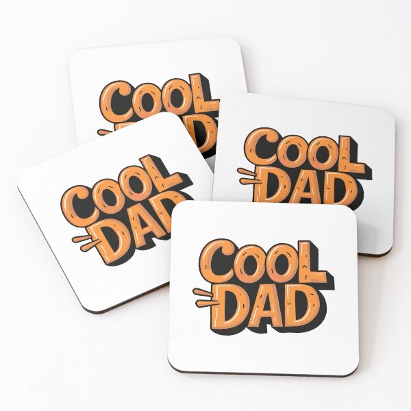 Item preview, "Trendy Cool Dad Sticker: Dynamic Typography for Father's Day Fun designed and sold by HahaHandlesHub.