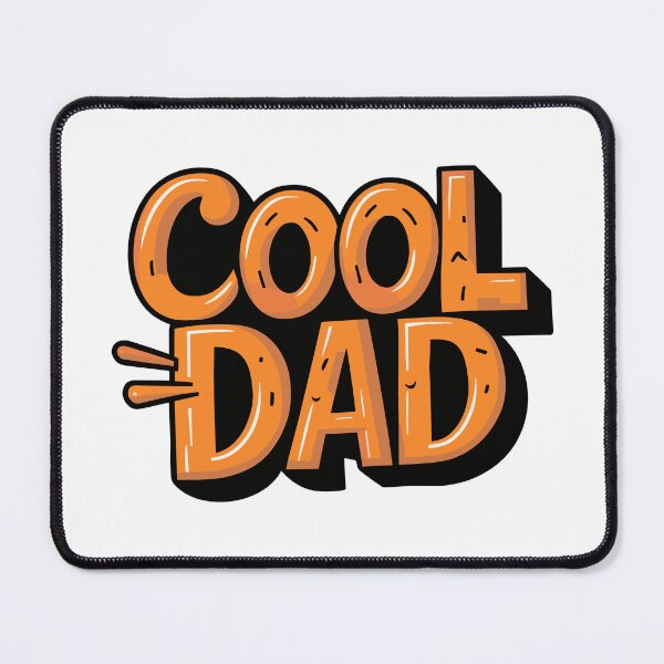 Item preview, "Trendy Cool Dad Sticker: Dynamic Typography for Father's Day Fun designed and sold by HahaHandlesHub.