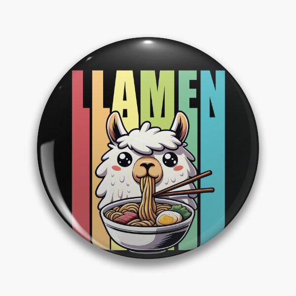 Item preview, Llamen Cute Llama Eating Ramen designed and sold by DetourShirts.