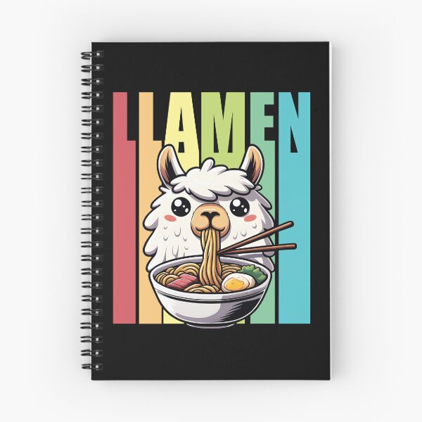 Item preview, Llamen Cute Llama Eating Ramen designed and sold by DetourShirts.