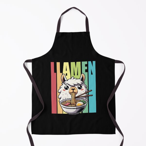 Item preview, Llamen Cute Llama Eating Ramen designed and sold by DetourShirts.