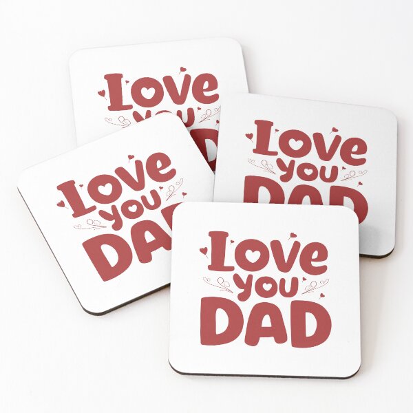 Item preview, Heartfelt Love: Whimsical 'I Love You Dad' Typography Sticker - Father's Day Art designed and sold by HahaHandlesHub.