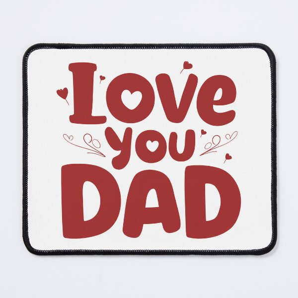Item preview, Heartfelt Love: Whimsical 'I Love You Dad' Typography Sticker - Father's Day Art designed and sold by HahaHandlesHub.