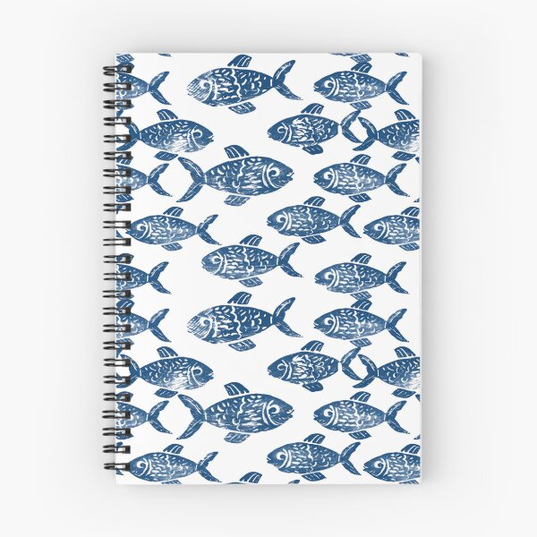 Item preview, Blue Fish Pattern Seamless Design designed and sold by Retrocranio.