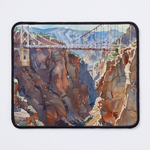 Item preview, A Watercolor Design of the Royal Gorge Bridge - Colorado - US designed and sold by Sketch-Shack.
