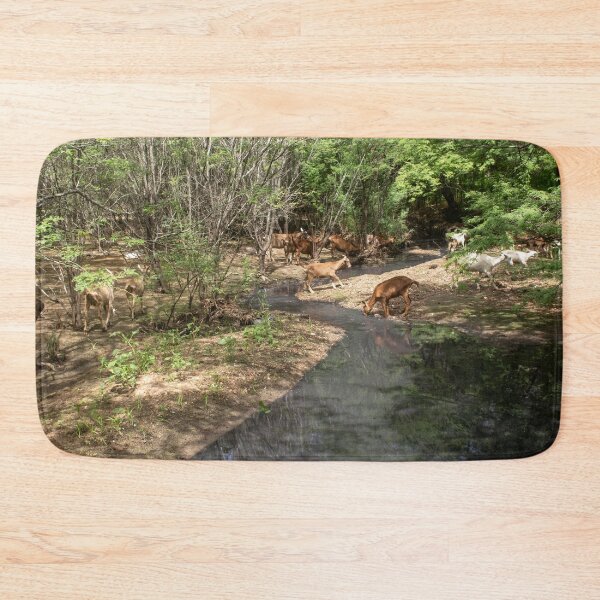 Item preview, Some goats drinking water in the river part 3 designed and sold by felipequeiroz.