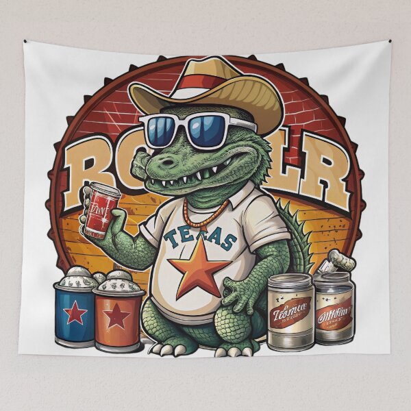 Item preview, texas barbecue and alligator designed and sold by Arextr.