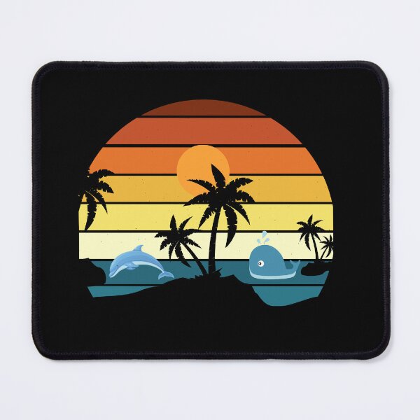 Item preview, Vintage Retro Sunset with Dolphins designed and sold by Kaidynz.