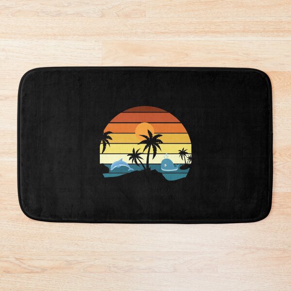 Item preview, Vintage Retro Sunset with Dolphins designed and sold by Kaidynz.