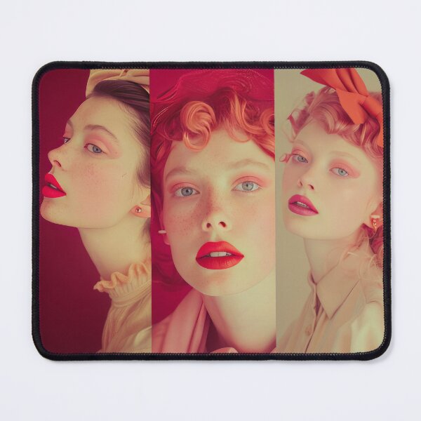 Item preview, Vintage-Inspired Red Lipstick Fashion Photography designed and sold by Retrocranio.