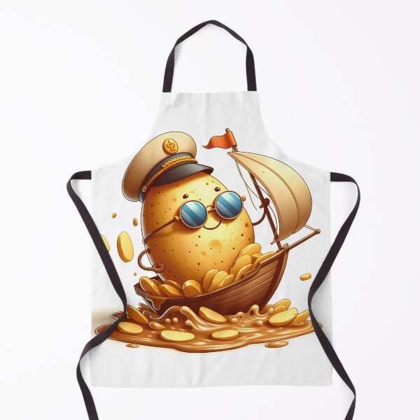 Item preview, potato ship designed and sold by SabyDigitalArt.