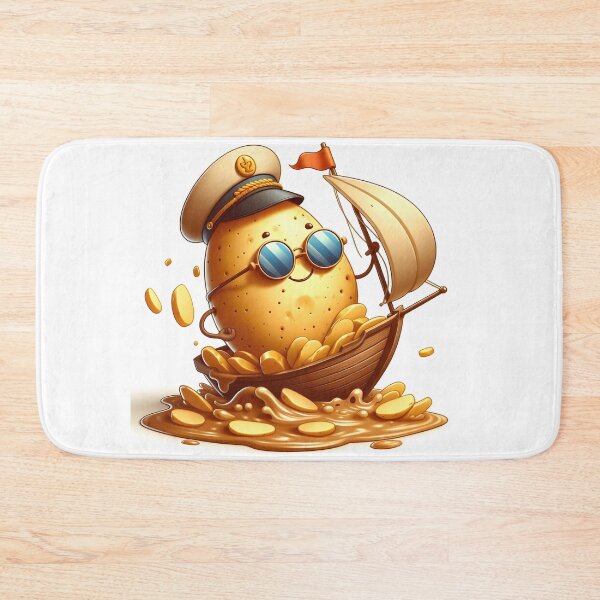 Item preview, potato ship designed and sold by SabyDigitalArt.