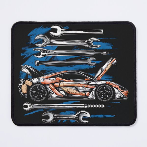 Item preview, Mechanic's Dream Car T-Shirt Design designed and sold by TrendyGraphTees.