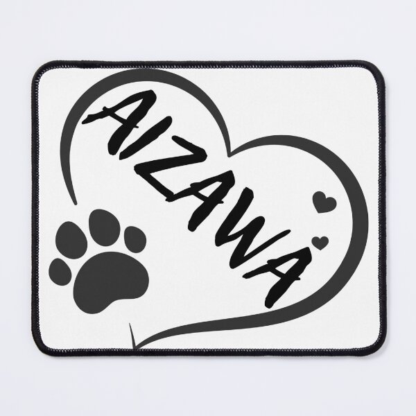 Item preview, Aizawa cat name in a heart with a paw, great gift for dog or cat owners designed and sold by OCS1337.