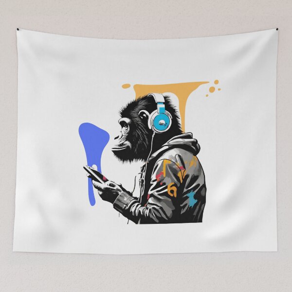 Item preview, music-loving ape designed and sold by mikoto-K09.
