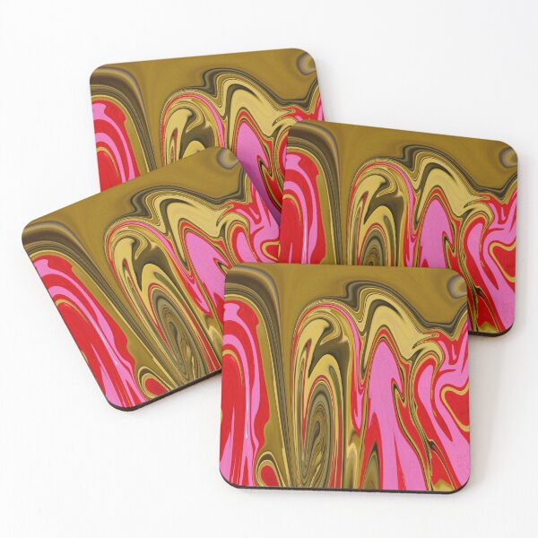 Item preview, yellows and pinks and red in an abstract mix designed and sold by felipequeiroz.