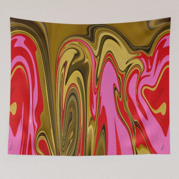 Item preview, yellows and pinks and red in an abstract mix designed and sold by felipequeiroz.