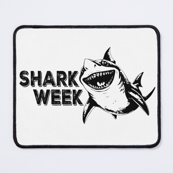 Item preview, Shark week ,black grunge stamp style sticker designed and sold by NatalkaP.