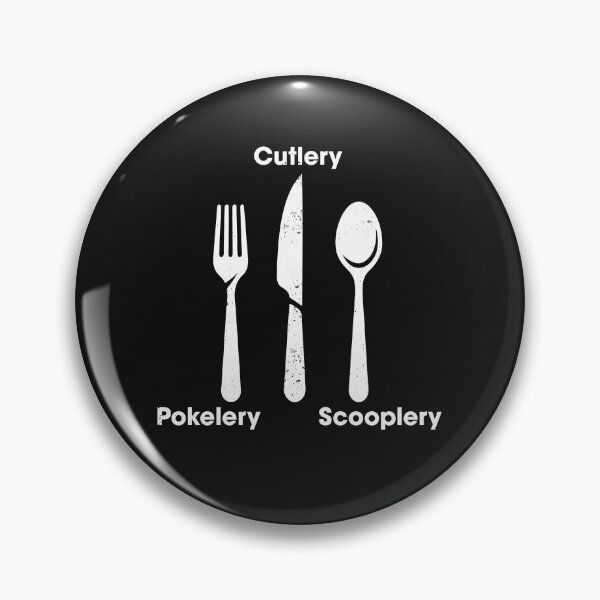 Item preview, Funny Kitchen Pokelery, Scooplery, Cutlery Utensils Meme designed and sold by elderberry.