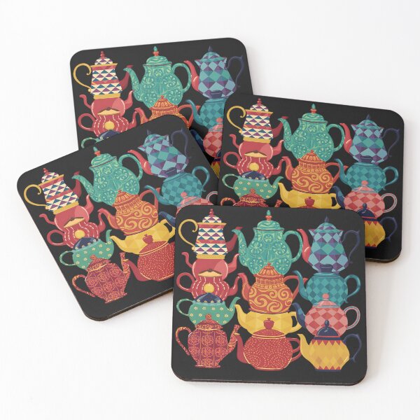 Item preview, Colorful Collection of Decorative Teapots, Tea Lovers	 designed and sold by TrendyGraphTees.