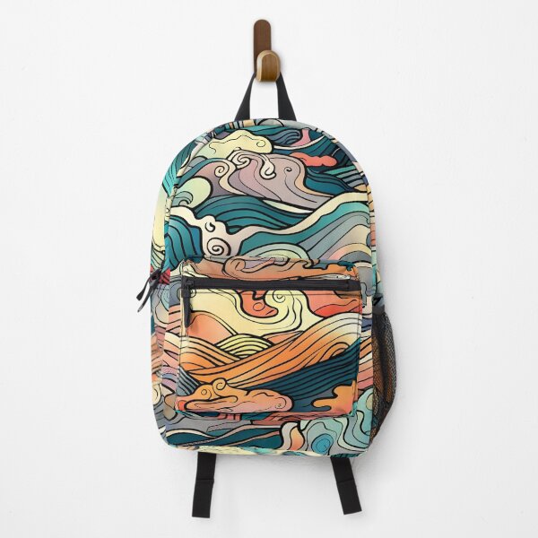 Item preview, Colorful Ukiyo-e Wave designed and sold by YUI Works.