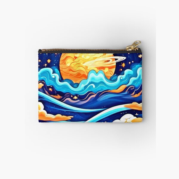 Item preview, Galactic Art: Waves, Planets, and Cartoon Stars designed and sold by Health And Fitness Posts e-Store.
