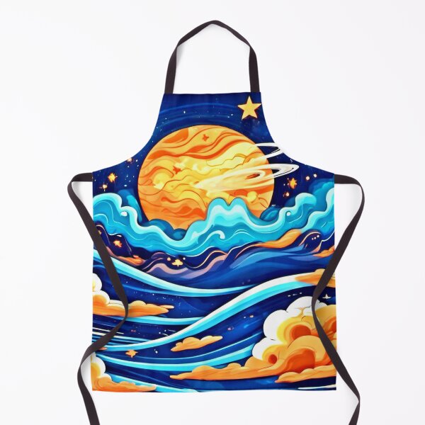 Item preview, Galactic Art: Waves, Planets, and Cartoon Stars designed and sold by Health And Fitness Posts e-Store.