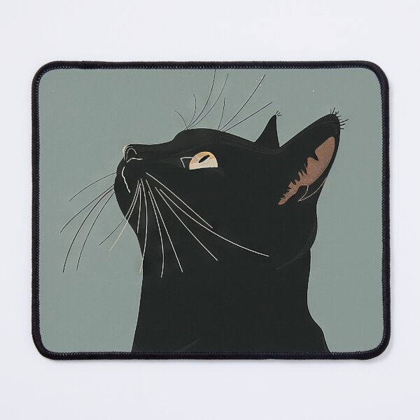 Item preview, Minimalist Black Cat Artwork designed and sold by Retrocranio.