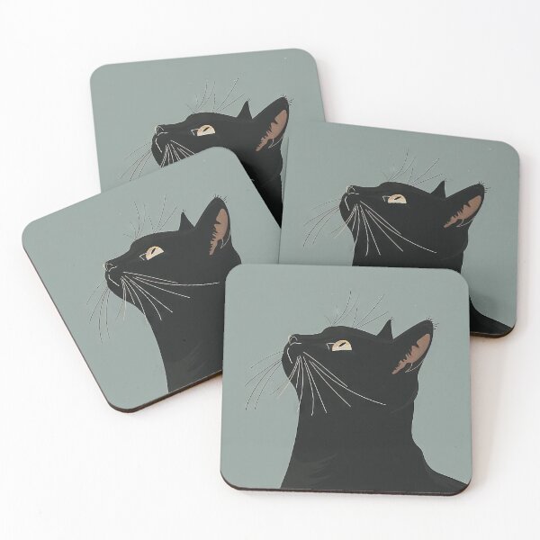 Item preview, Minimalist Black Cat Artwork designed and sold by Retrocranio.
