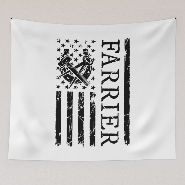 Item preview, Farrier Flag Blacksmithing Horseshoe Farriers designed and sold by tshirtconcepts.