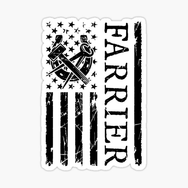 Item preview, Farrier Flag Blacksmithing Horseshoe Farriers designed and sold by tshirtconcepts.