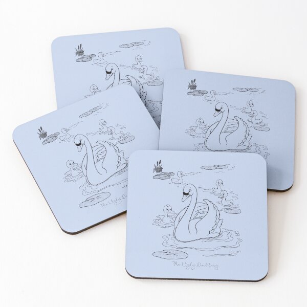Item preview, Copie de The Ugly Duckling & Family - Calligraphy designed and sold by Atropa Parcae.